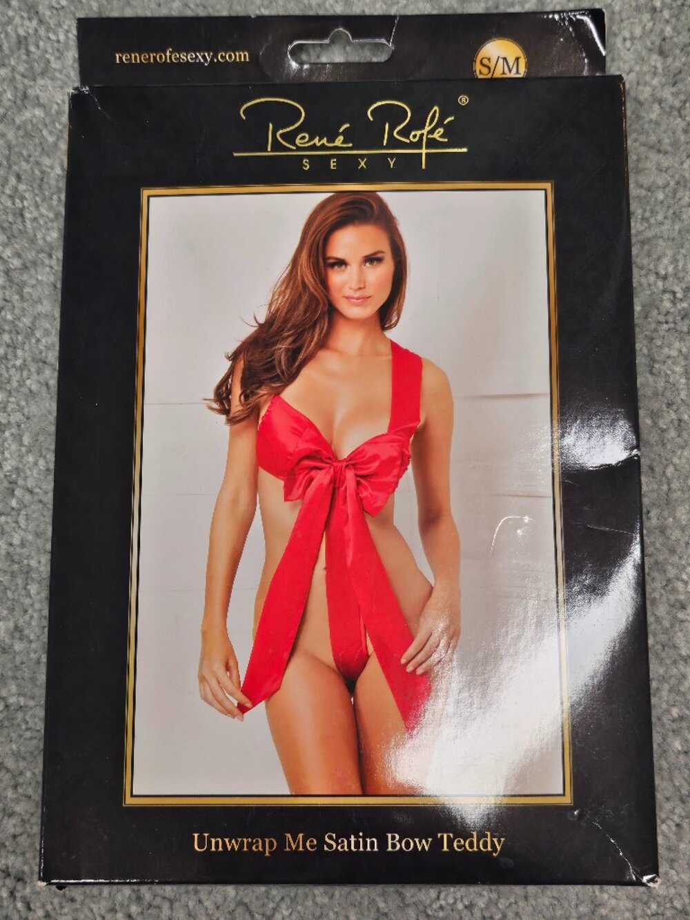 Sexy Unwrap Me Satin Bow Teddy - Never Worn - Size S/M